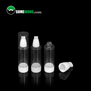 20ml 30ml 80ml 100ml 120ml Clear AS Airless Pump Bottles with White Pumps and Caps