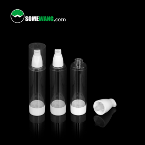 20ml 30ml 80ml 100ml 120ml Clear AS Airless Pump Bottles with White Pumps and Caps