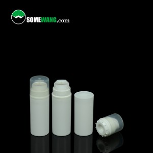 30ml 50ml white PP airless bottle vacuum pump lotion bottle used for skincare packaging