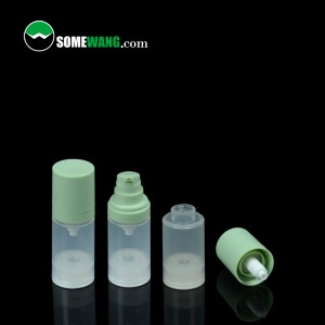 Eco friendly white empty PP plastic cosmetic packaging container serum lotion 15ml 30ml 50ml airless pump bottle