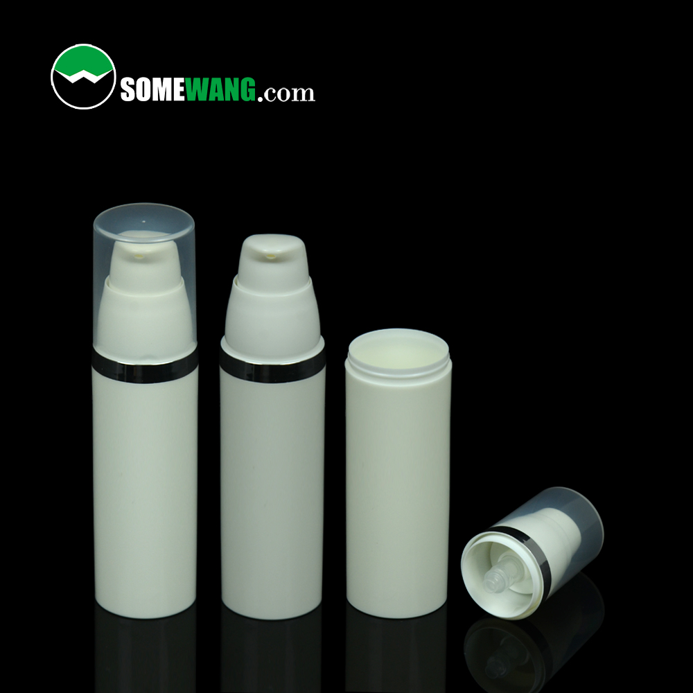 OEM Plastic Bottle Black Factories –  Fomalhaut eco-friendly 15ml 30ml 50ml round refillable PP airless pump bottle for skin care packaging – SOMEWANG