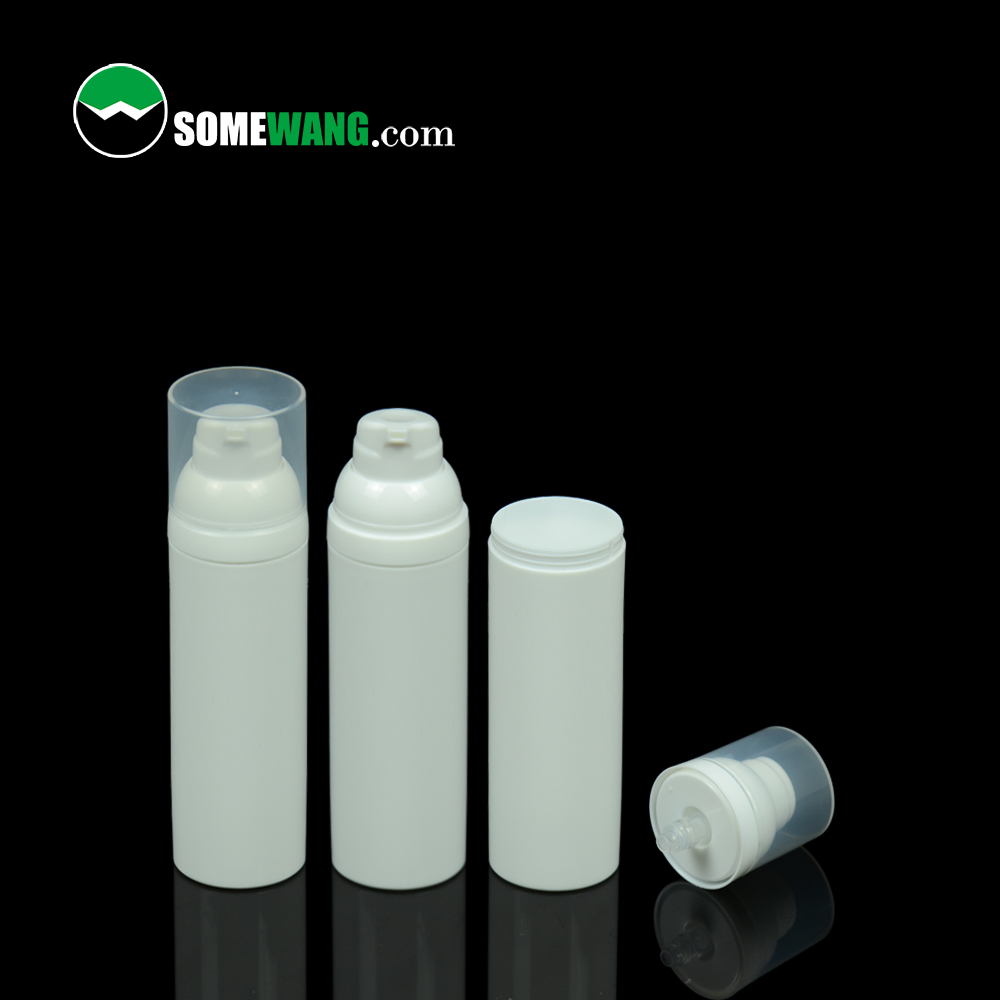 Somewang 250ml Airless Pump Bottle Supplier –  In Stock 30ml 50ml 80ml 100ml PP White Airless Pump Bottle for Lotion – SOMEWANG