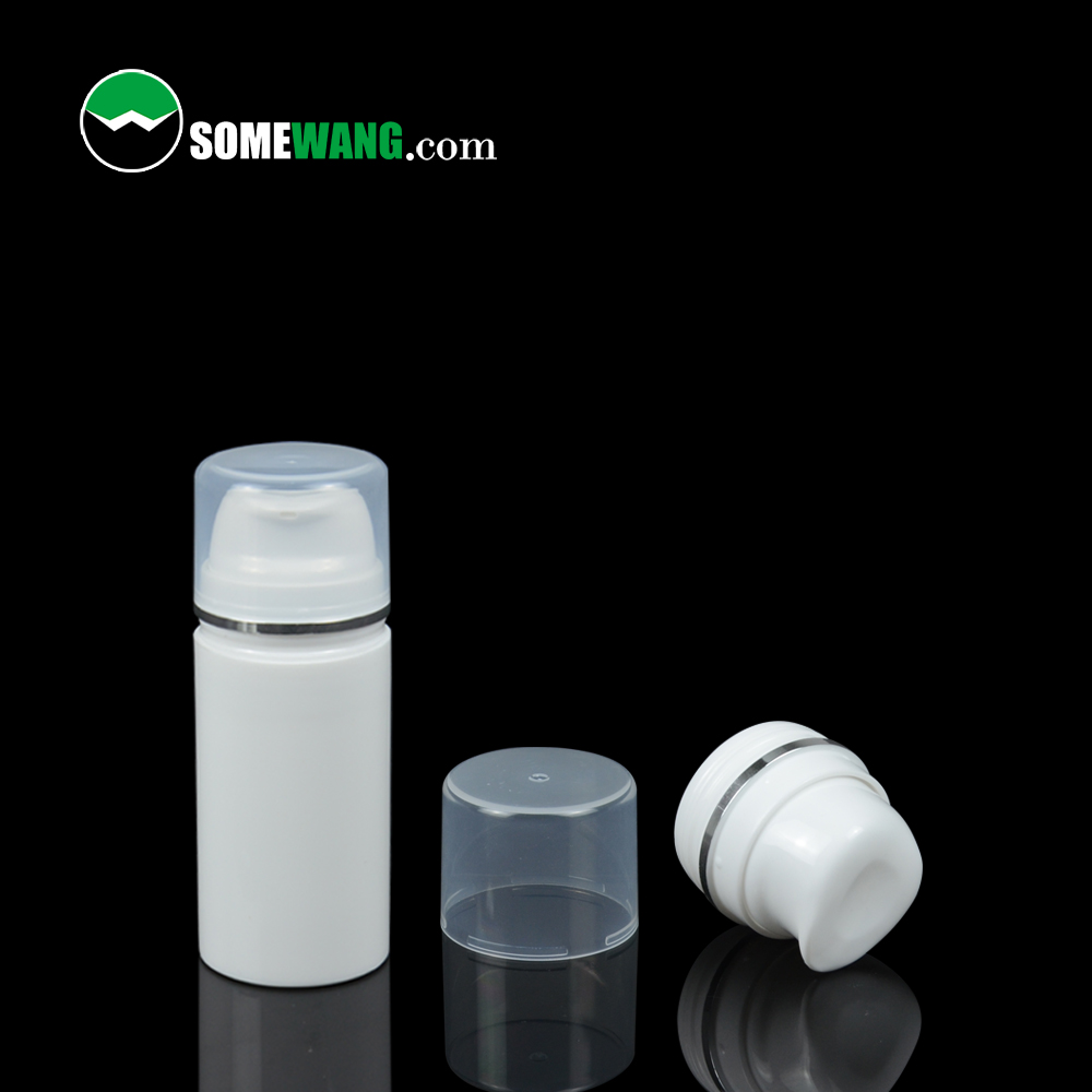 Free sample 30ml 50ml 80ml 100ml 120ml 150ml cosmetic packing white pp serum airless vacuum container bottle for skin care lotion cream