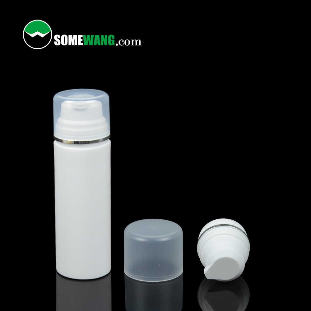 Somewang Pet Transparent Bottle Products –  30ml 50ml 80ml 100ml 120ml 150ml  Empty Boston Round PP Airless Pump Twist Up Push Lotion Bottle – SOMEWANG