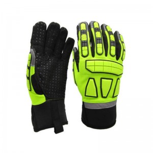 Mechanic Gloves For Working Heavy Duty Industrial TPR Anti Impact Cut Resistant Safety High Quality