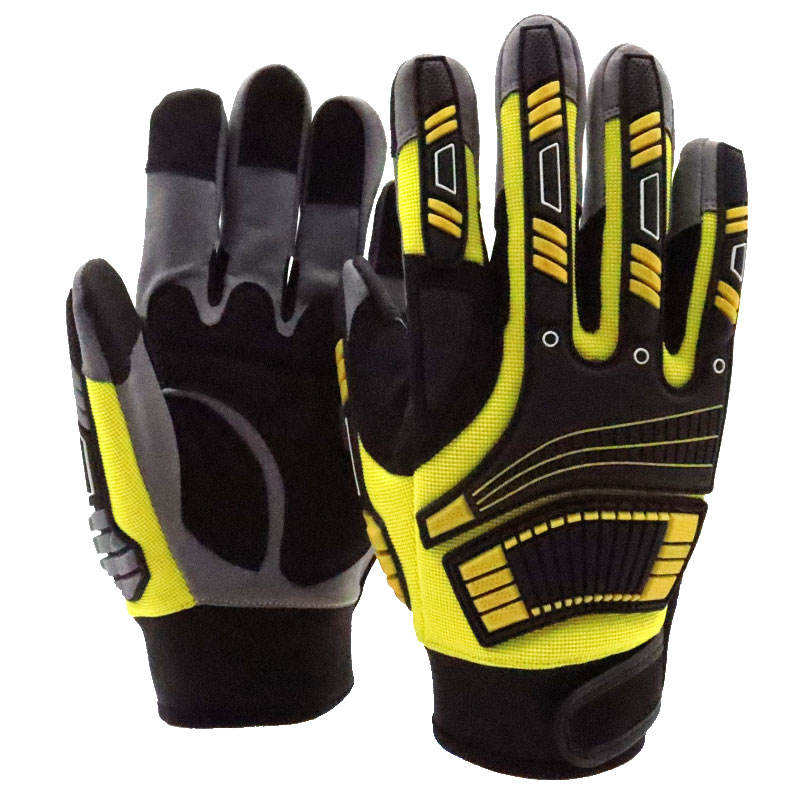 TPR Working Mechanic Gloves Industrial Cut Resistant Protective Hand Safety Impact
