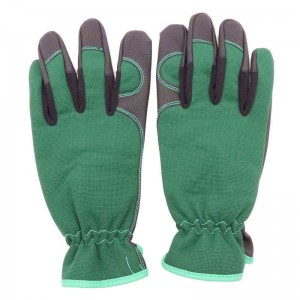 Mechanic Safety Working Gloves Cheap Wholesale Synthetic Leather Construction Dotted Protective Hand