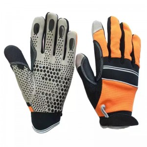 Protective Work Gloves Factory Direct Custom Construction Mechanic Silicone Palm Anti Slip Machine Safety