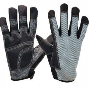 Indasteri e boima ea Wholesale Anti Cut Resistant Men Protective Hands Mechanical Microfiber Safety Work gloves