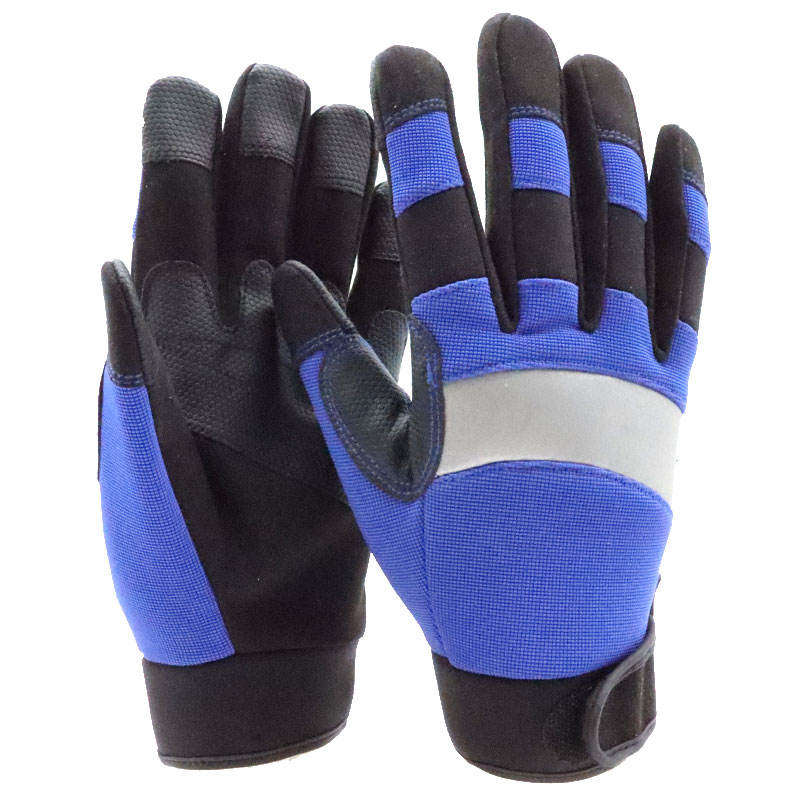 Safety Mechanic Gloves For Work Construction Industrial Microfiber Anti Vibration Cut Resistant Hand