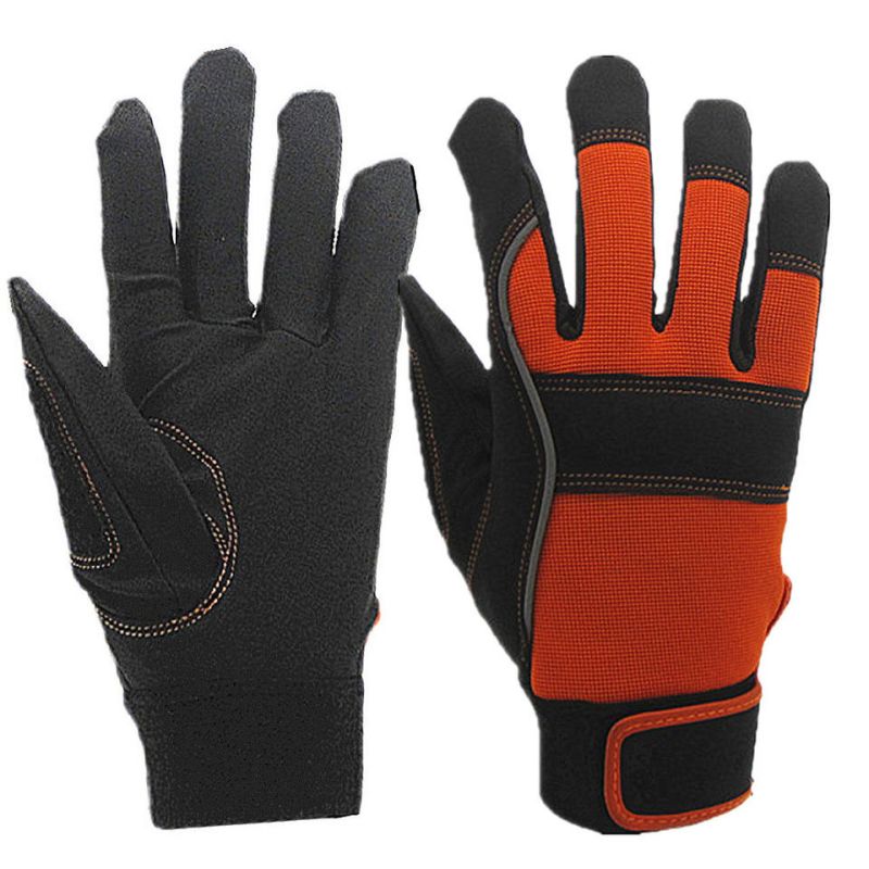 Mechanic Handschoenen oanpasse Industrial Light Duty Palm Padded Anti Vibration Cut Wurk Safety Hand