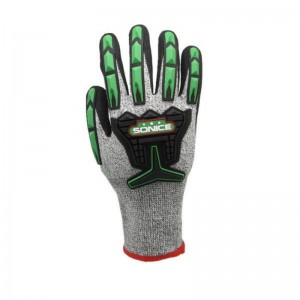Oil Field Impact Resistant Gloves Nitrile Dipped Industrial Level 5 Construction Hand Work Safety