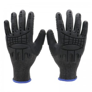 TPR Ewlekariya Gloves Factory Pîşesaziya Xweser TPE TPR Reş Parastina Dij Bandora Avakirinê Karê gomê