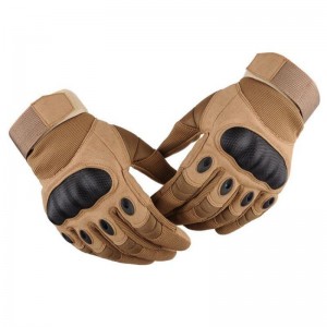 Mga Tactical Gloves na May Touch Screen Police Hard Knuckle Protective Shock Resistant Tactic equipment Full Finger