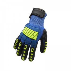 Противоударные рабочие защитные перчатки с прямой продажей на заводе TPR, защита от порезов корпуса HPPE, безопасность