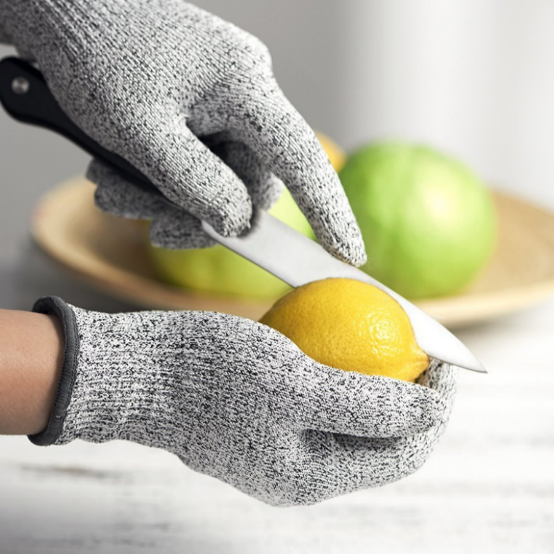 Wholesale Cut Resistant Gloves EN388 HPPE Anti Cut Level 5 Food