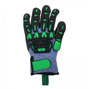 Safety Woring Gloves for Men Custom Construction Protective TPR mechanic Anti Cut Impact Hand