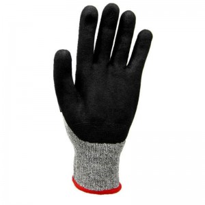 Oil Field Impact Resistant Gloves Nitrile Dipped Industrial Level 5 ဆောက်လုပ်ရေးလုပ်ငန်းခွင် ဘေးကင်းရေး