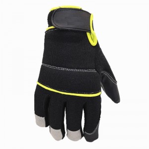 Safety Mechanic Gloves Customize Assembling Industrial Light Duty Palm Padded Anti Vibration Cut Work