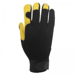 Working Safety Leather Gloves High Quality Construction Industrial Mechanical Antislip Driving