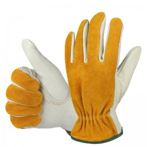 Leather Welding Gloves Industry Working Men Working Men's Cowhide Welder Protective Gardening Gloves