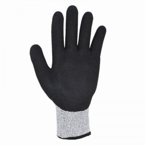 Impact resistant gloves HPPE cut resistant CE level 5 cheap pu palm coating anti-cut