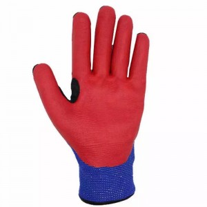 ຖົງມືຄວາມປອດໄພທີ່ມີຜົນກະທົບສູງຈາກໂຮງງານ CE EN388 4544EP Nitrile TPR Mechanic Gloves