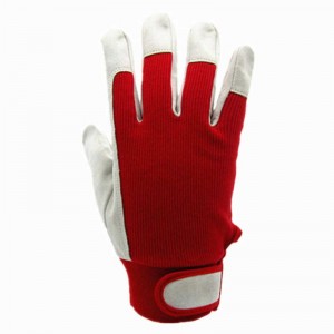 Cut Resistant Leather Gloves Working Gardening Gloves Safety Men Women Red Sheepskin Soft Driving Gloves
