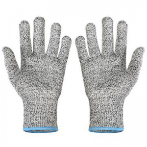 Cut Resistant Gloves EN388 HPPE Anti Cut Level 5 Food Grade Guantes Work Safety Hand Gloves Grey