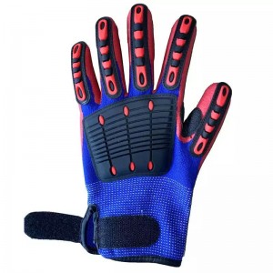 Factory High Impact Safety Gloves CE EN388 4544EP Nitrile TPR Mechanic Gloves