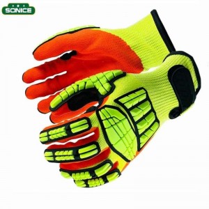 Nitrile Safety Gloves Cut Resistant TPR High Impact Mechanic