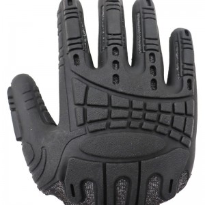 TPR Safety Gloves Factory Custom Industrial TPE TPR Black Anti Impact Protection Construction Rubber Work