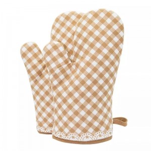 Factory Wholesale Microwave Barbeque Kitchen Insulation BBQ Heat Resistant Cotton Grill Thermal Oven Mitts Gloves