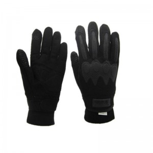 Черни защитни механични работни ръкавици за машинен инженер