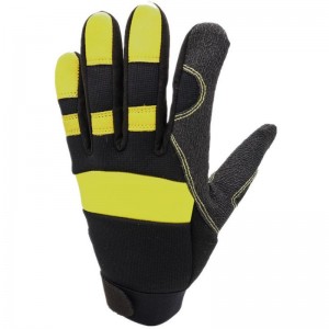 Mechanické pracovní rukavice Industrial Gloves Prémiová dlaň z kozí kůže