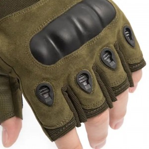 Taktyske Handschoenen Hard Knuckle Shock Resistant Hiking Shooting Outdoor Sport Guantes Combat Half Finger Glove