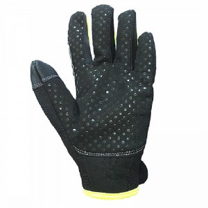 Mechanic gloves protective  Good grip hand work safety wholesale iron high performance durable