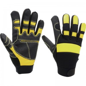 Mekaanikkotyöhanskat Industrial Gloves Premium vuohennahkainen kämmen