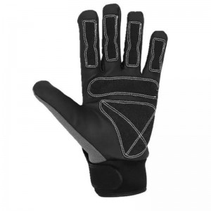 Механички ракавици за работа Трговија на големо со прилагодена синтетичка кожа против вибрации, мека ударна рачна алатка Безбедност