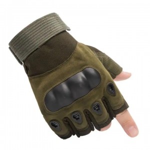 Tactical Gloves Hard Knuckle Shock Resistant Hiking Shooting Outdoor guantes na-alụ ọgụ Half Finger Glove