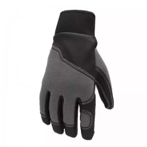 Mechanic Gloves For Work Wholesale Custom Anti Vibration Leather Sentetîk Amûrên Destê Bandora nerm Ewlehî