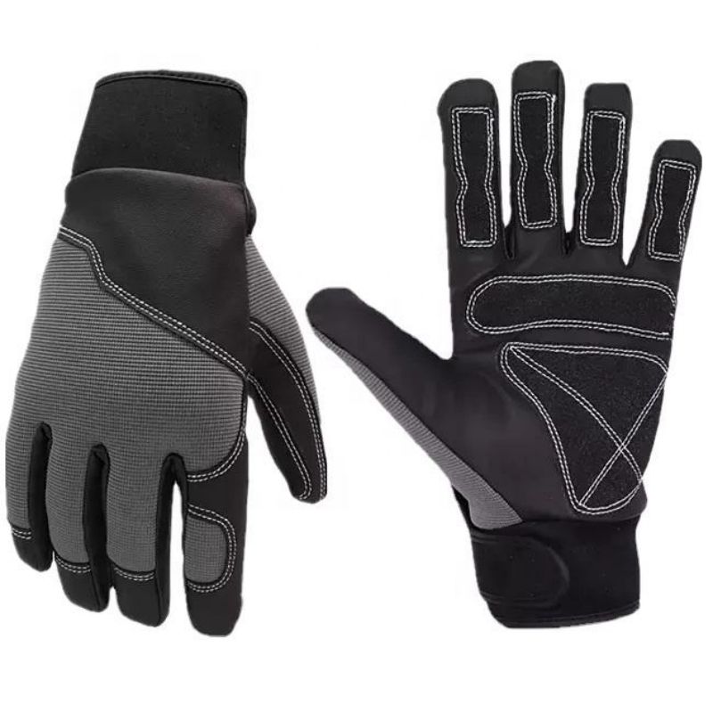 Mechanic Gloves For Work Wholesale Custom Anti Vibration Synthetic Leather soft Impact Hand Tools Safety