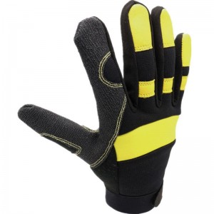 Механічныя працоўныя пальчаткі Industrial Gloves Premium з казінай скуры на далоні