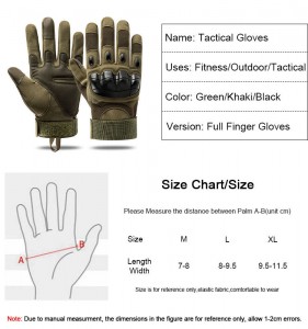 Tactical Gloves Half Finger Full Finger Hard Knuckle Touch Screen Combat Gloves