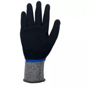 Γάντια ανθεκτικά στην κοπή Γάντια ασφαλείας εργασίας με διπλή επίστρωση ανθεκτικά νιτριλίου προστατευτική βιομηχανία