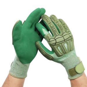 SONICE Tactical Gloves Suppliers Rubber Mechanic Gloves Work TPR Dij birrîn li ber bandorê berxwedêr