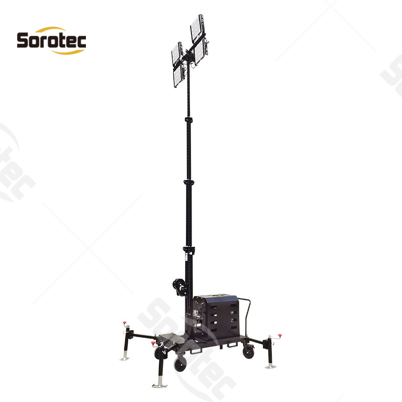 6m Light Tower China Manufacturer with 400w Metal Halide Lamp