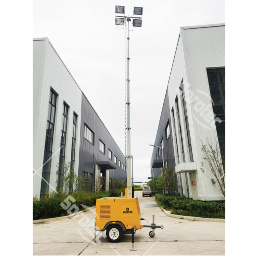 Hydraulic Type Diesel Light Tower Working Environment