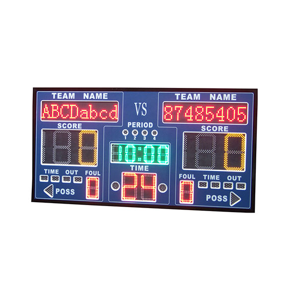 Wireless remote control LED scoreboard basketball scoreboard with shot clock