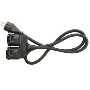 2ways  outdoor rubber extension cord